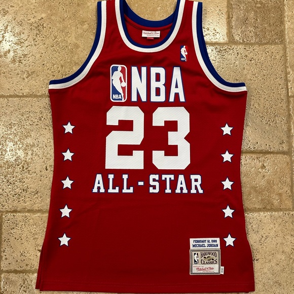 Mitchell & Ness Authentic Michael Jordan All Star 1989 Red Jersey